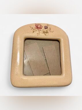Vintage Ceramic Floral Picture Frame